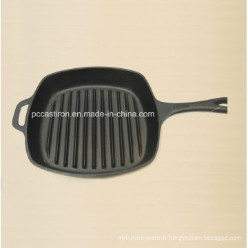 Preseasoned Cast Iron Frypan Taille 26X26cm